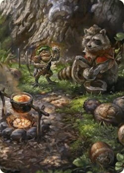 Sylvan Scavenging Art Card (46/54) [Foundations Art Series] | Gear Gaming Fayetteville