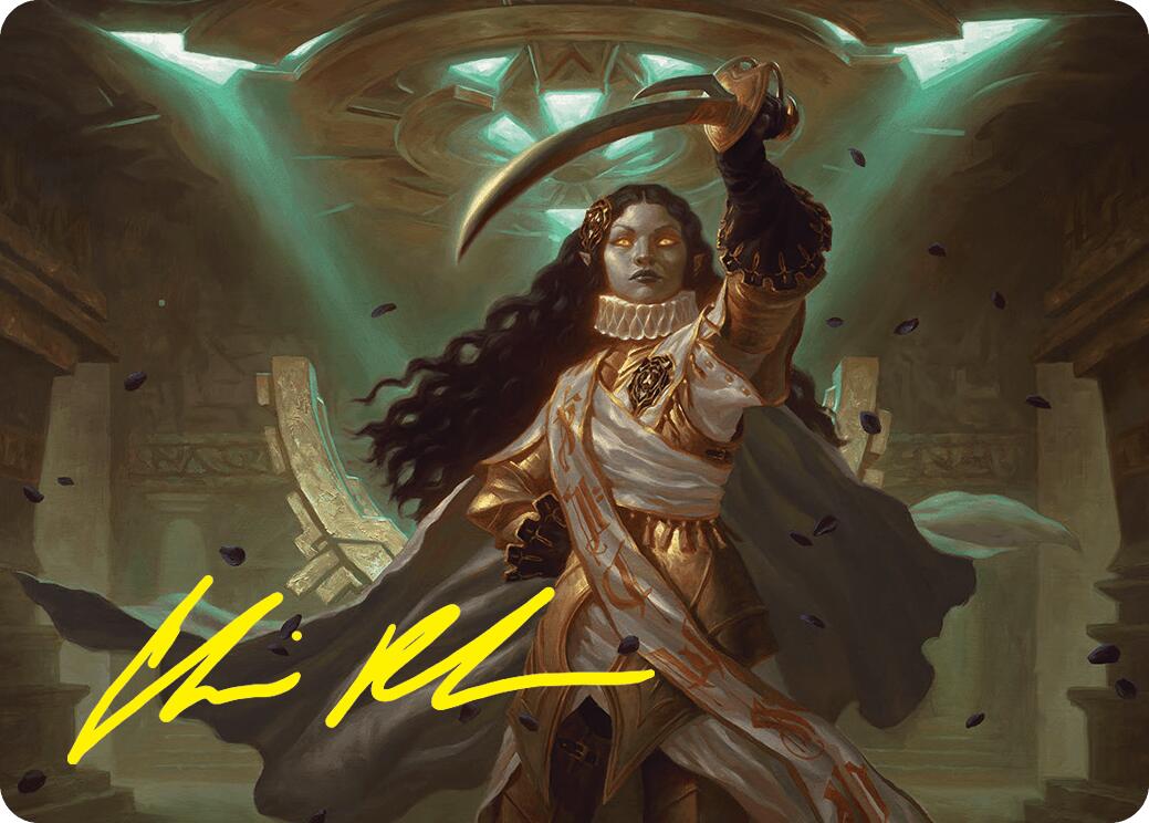 Elenda, Saint of Dusk Art Card (15/54) (Gold-Stamped Signature) [Foundations Art Series] | Gear Gaming Fayetteville