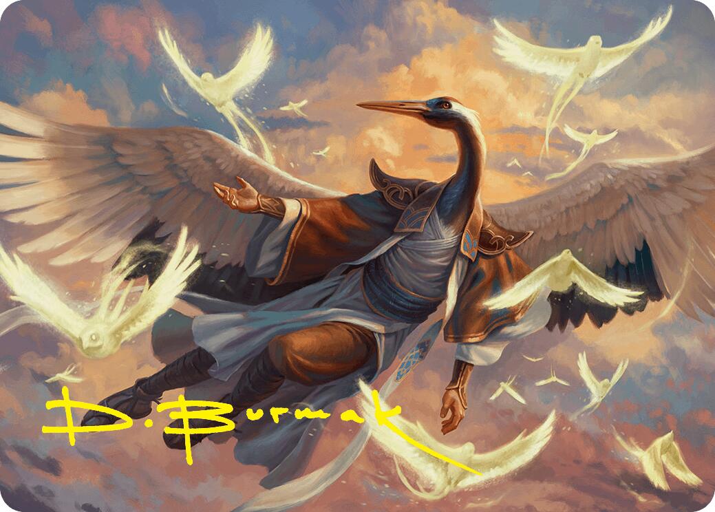 Kykar, Zephyr Awakener Art Card (16/54) (Gold-Stamped Signature) [Foundations Art Series] | Gear Gaming Fayetteville