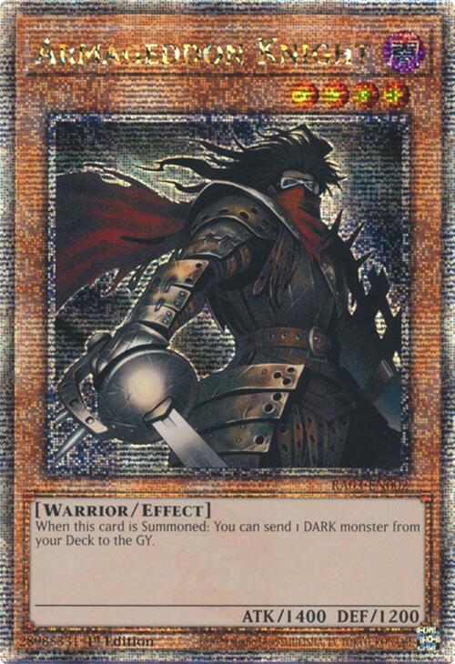 Armageddon Knight (Quarter Century Secret Rare) [RA03-EN002] Quarter Century Secret Rare | Gear Gaming Fayetteville