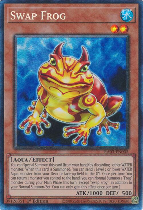 Swap Frog (CR) [RA03-EN005] Prismatic Collector's Rare | Gear Gaming Fayetteville