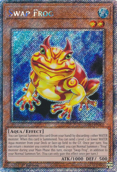 Swap Frog (Platinum Secret Rare) [RA03-EN005] Platinum Secret Rare | Gear Gaming Fayetteville