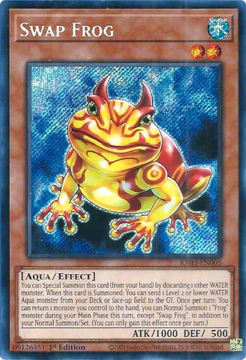 Swap Frog (Secret Rare) [RA03-EN005] Secret Rare | Gear Gaming Fayetteville