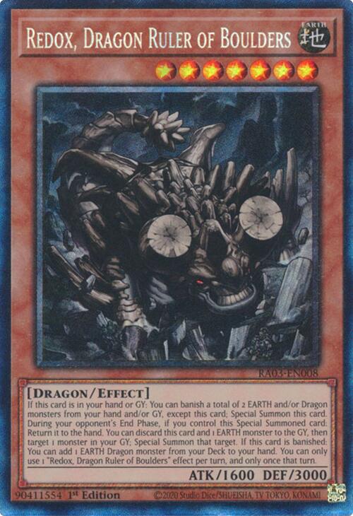 Redox, Dragon Ruler of Boulders (CR) [RA03-EN008] Prismatic Collector's Rare | Gear Gaming Fayetteville