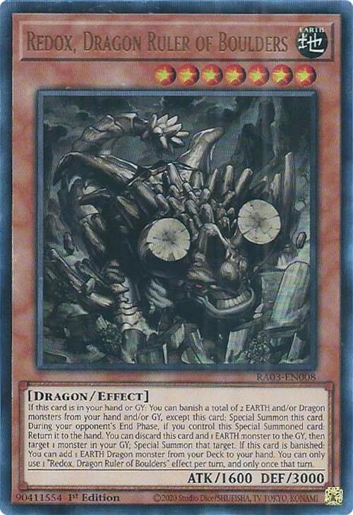 Redox, Dragon Ruler of Boulders (UR) [RA03-EN008] Ultra Rare | Gear Gaming Fayetteville