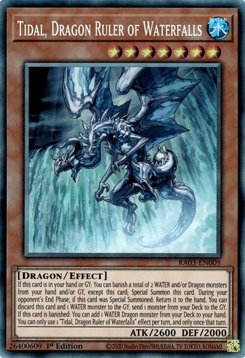 Tidal, Dragon Ruler of Waterfalls (CR) [RA03-EN009] Prismatic Collector's Rare | Gear Gaming Fayetteville