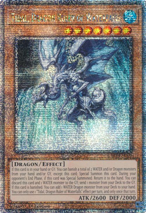 Tidal, Dragon Ruler of Waterfalls (Quarter Century Secret Rare) [RA03-EN009] Quarter Century Secret Rare | Gear Gaming Fayetteville