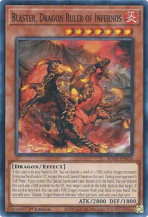 Blaster, Dragon Ruler of Infernos [RA03-EN010] Super Rare | Gear Gaming Fayetteville