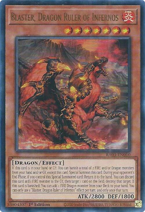 Blaster, Dragon Ruler of Infernos (UR) [RA03-EN010] Ultra Rare | Gear Gaming Fayetteville