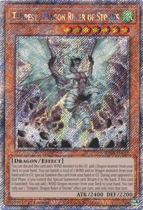 Tempest, Dragon Ruler of Storms (Platinum Secret Rare) [RA03-EN011] Platinum Secret Rare | Gear Gaming Fayetteville