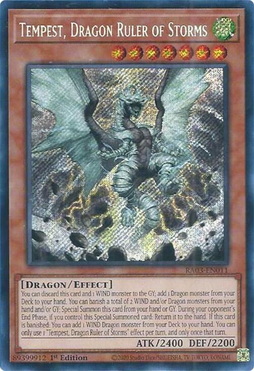 Tempest, Dragon Ruler of Storms (Secret Rare) [RA03-EN011] Secret Rare | Gear Gaming Fayetteville