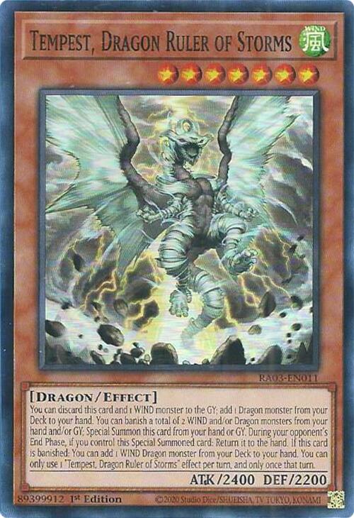 Tempest, Dragon Ruler of Storms [RA03-EN011] Super Rare | Gear Gaming Fayetteville