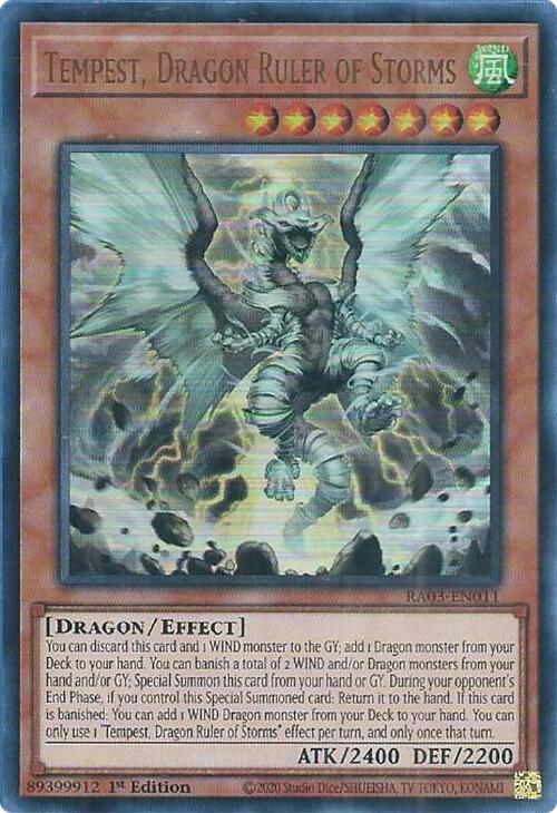 Tempest, Dragon Ruler of Storms (UR) [RA03-EN011] Ultra Rare | Gear Gaming Fayetteville