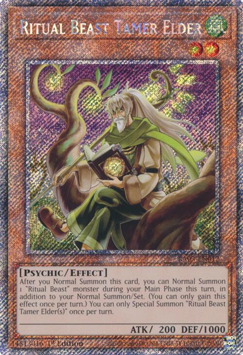 Ritual Beast Tamer Elder (Platinum Secret Rare) [RA03-EN012] Platinum Secret Rare | Gear Gaming Fayetteville