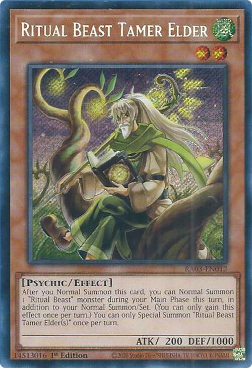 Ritual Beast Tamer Elder (Secret Rare) [RA03-EN012] Secret Rare | Gear Gaming Fayetteville