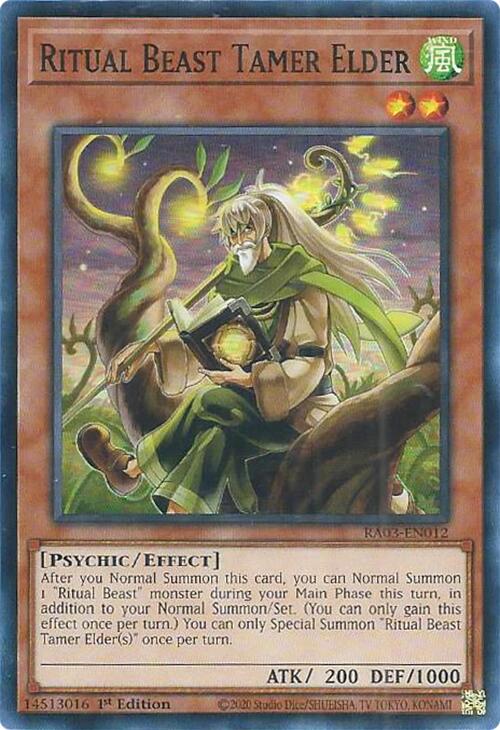 Ritual Beast Tamer Elder [RA03-EN012] Super Rare | Gear Gaming Fayetteville