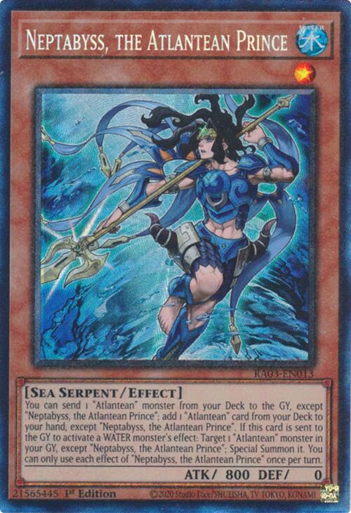 Neptabyss, the Atlantean Prince (CR) [RA03-EN013] Prismatic Collector's Rare | Gear Gaming Fayetteville