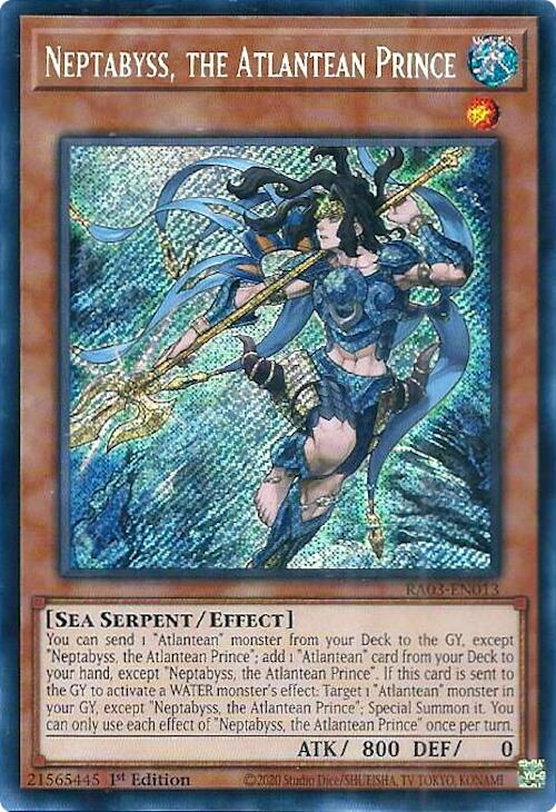 Neptabyss, the Atlantean Prince (Secret Rare) [RA03-EN013] Secret Rare | Gear Gaming Fayetteville