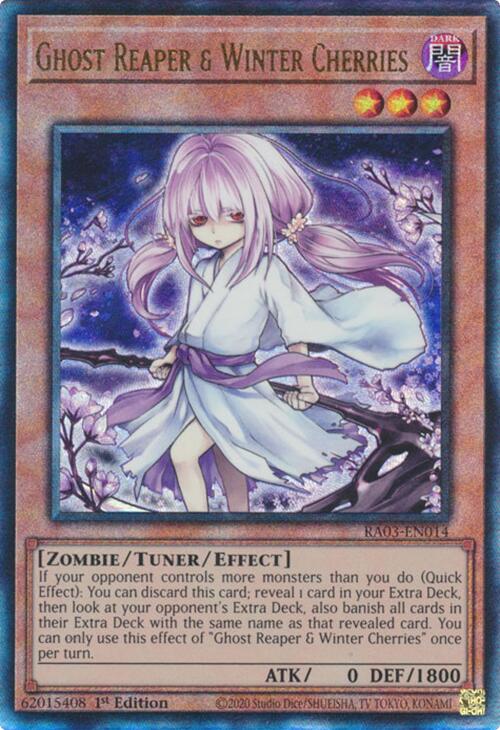 Ghost Reaper & Winter Cherries (Alternate Art) (PUR) [RA03-EN014] Prismatic Ultimate Rare | Gear Gaming Fayetteville