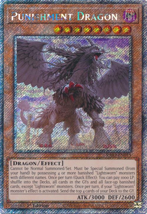 Punishment Dragon (Platinum Secret Rare) [RA03-EN015] Platinum Secret Rare | Gear Gaming Fayetteville
