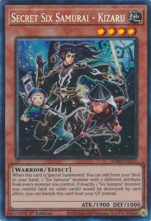 Secret Six Samurai - Kizaru (CR) [RA03-EN017] Prismatic Collector's Rare | Gear Gaming Fayetteville