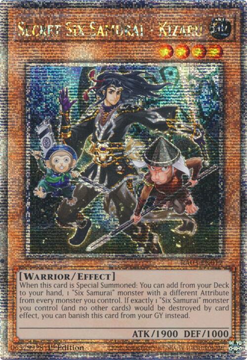 Secret Six Samurai - Kizaru (Quarter Century Secret Rare) [RA03-EN017] Quarter Century Secret Rare | Gear Gaming Fayetteville