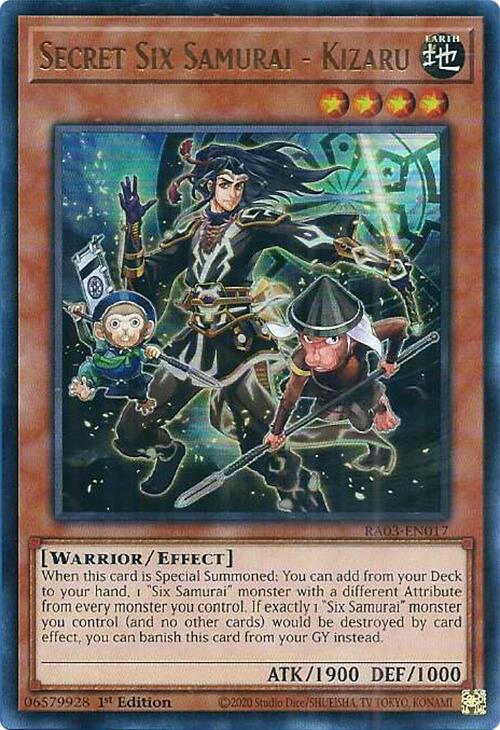 Secret Six Samurai - Kizaru (UR) [RA03-EN017] Ultra Rare | Gear Gaming Fayetteville