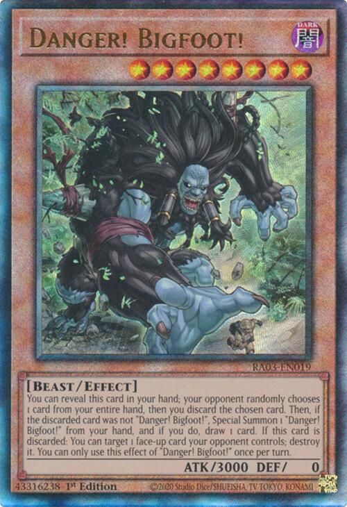 Danger! Bigfoot! (UTR) [RA03-EN019] Prismatic Ultimate Rare | Gear Gaming Fayetteville