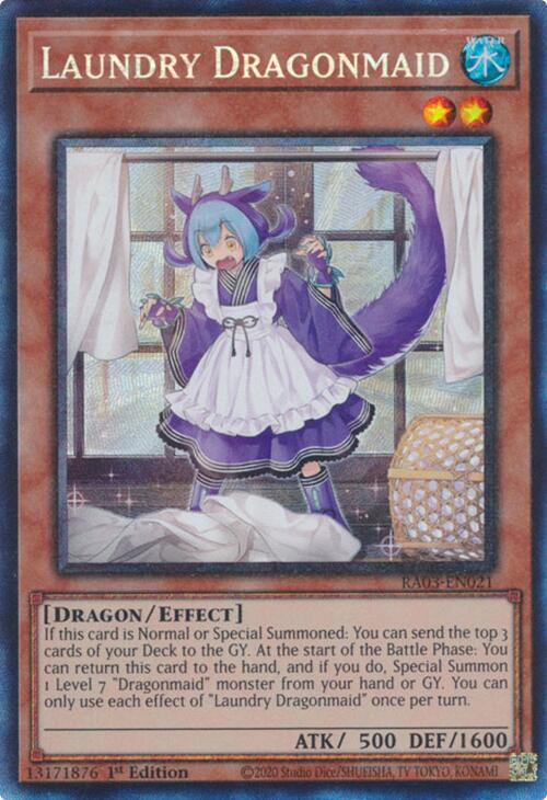 Laundry Dragonmaid (CR) [RA03-EN021] Prismatic Collector's Rare | Gear Gaming Fayetteville