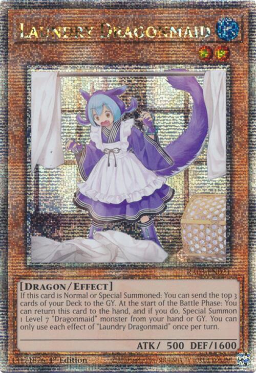 Laundry Dragonmaid (Quarter Century Secret Rare) [RA03-EN021] Quarter Century Secret Rare | Gear Gaming Fayetteville