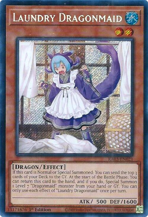 Laundry Dragonmaid (Secret Rare) [RA03-EN021] Secret Rare | Gear Gaming Fayetteville