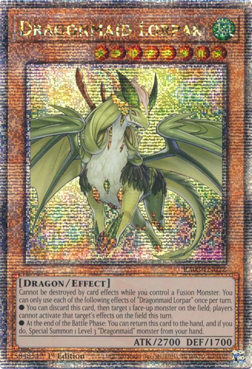 Dragonmaid Lorpar (Quarter Century Secret Rare) [RA03-EN022] Quarter Century Secret Rare | Gear Gaming Fayetteville