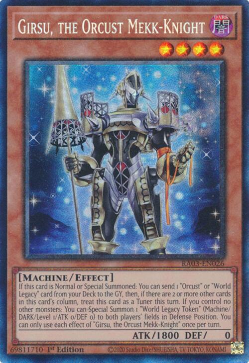 Girsu, the Orcust Mekk-Knight (CR) [RA03-EN026] Prismatic Collector's Rare | Gear Gaming Fayetteville