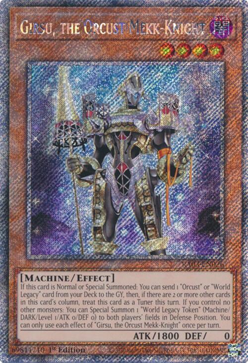 Girsu, the Orcust Mekk-Knight (Platinum Secret Rare) [RA03-EN026] Platinum Secret Rare | Gear Gaming Fayetteville