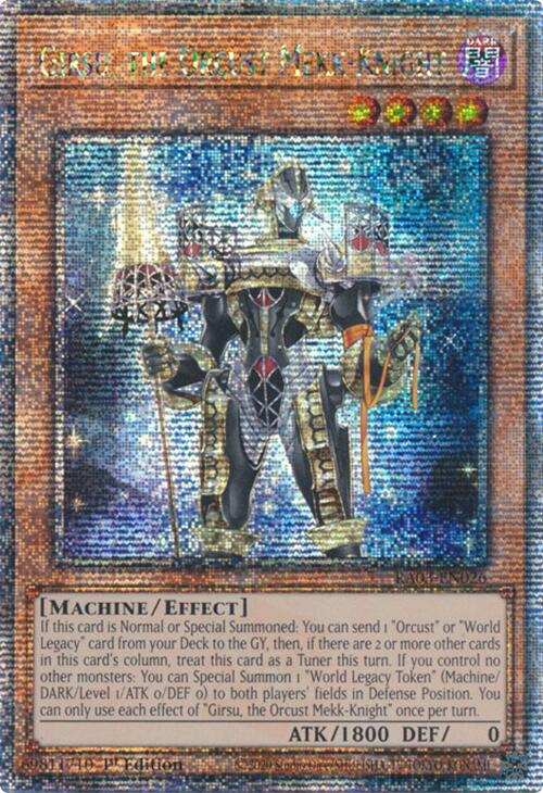 Girsu, the Orcust Mekk-Knight (Quarter Century Secret Rare) [RA03-EN026] Quarter Century Secret Rare | Gear Gaming Fayetteville