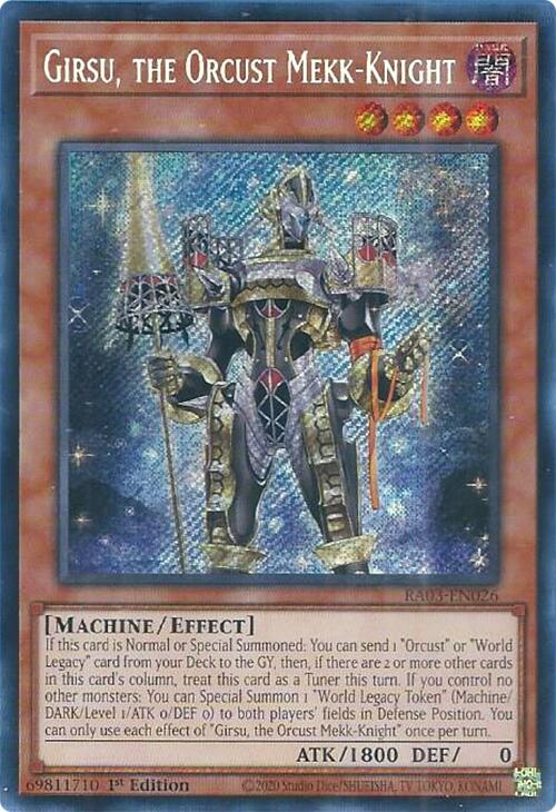 Girsu, the Orcust Mekk-Knight (Secret Rare) [RA03-EN026] Secret Rare | Gear Gaming Fayetteville
