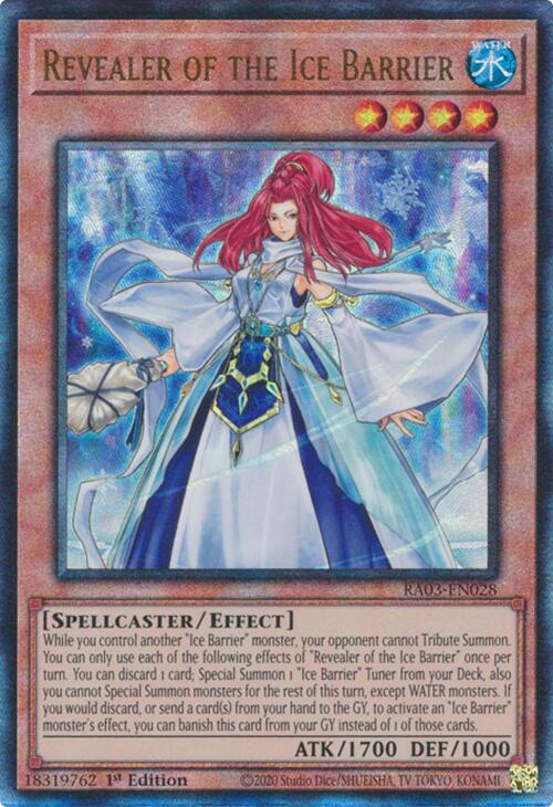 Revealer of the Ice Barrier (UTR) [RA03-EN028] Prismatic Ultimate Rare | Gear Gaming Fayetteville