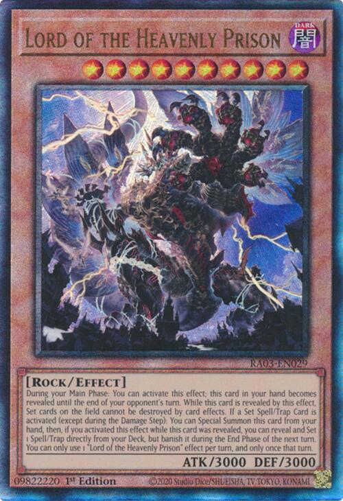 Lord of the Heavenly Prison (UTR) [RA03-EN029] Prismatic Ultimate Rare | Gear Gaming Fayetteville