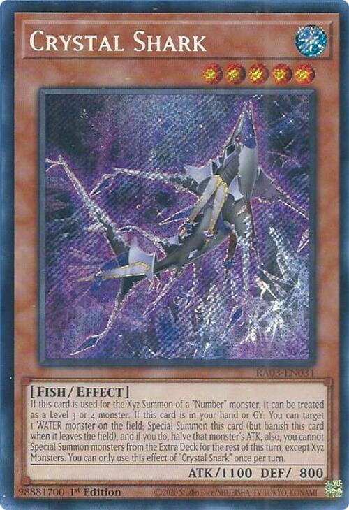 Crystal Shark (Secret Rare) [RA03-EN031] Secret Rare | Gear Gaming Fayetteville