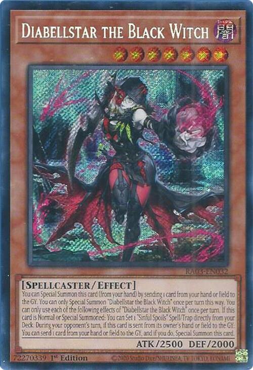 Diabellstar the Black Witch (Secret Rare) [RA03-EN032] Secret Rare | Gear Gaming Fayetteville