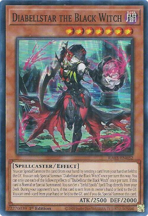 Diabellstar the Black Witch [RA03-EN032] Super Rare | Gear Gaming Fayetteville