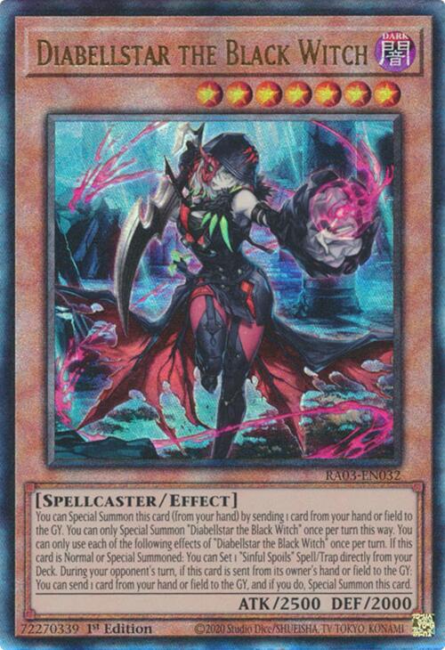 Diabellstar the Black Witch (UTR) [RA03-EN032] Prismatic Ultimate Rare | Gear Gaming Fayetteville