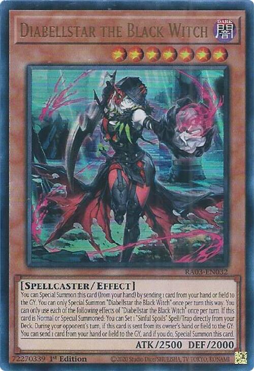 Diabellstar the Black Witch (UR) [RA03-EN032] Ultra Rare | Gear Gaming Fayetteville