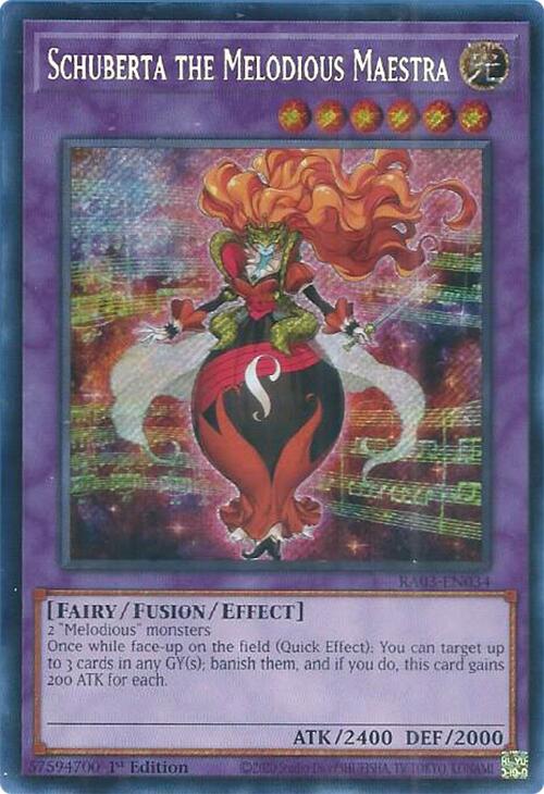 Schuberta the Melodious Maestra (Secret Rare) [RA03-EN034] Secret Rare | Gear Gaming Fayetteville