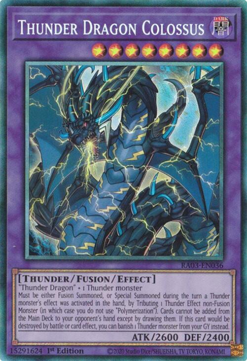 Thunder Dragon Colossus (CR) [RA03-EN036] Prismatic Collector's Rare | Gear Gaming Fayetteville