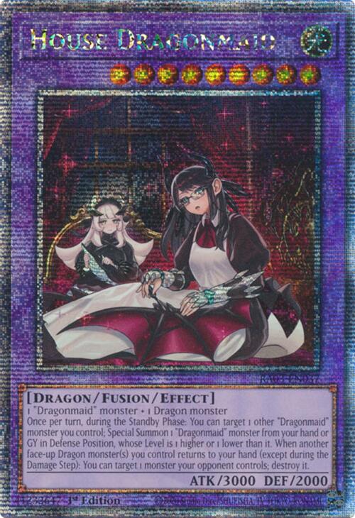 House Dragonmaid (Alternate Art) (Quarter Century Secret Rare) [RA03-EN037] Quarter Century Secret Rare | Gear Gaming Fayetteville
