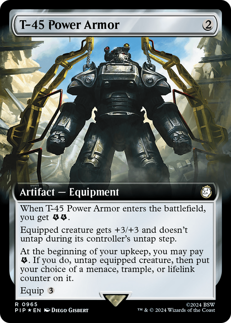 T-45 Power Armor (Extended Art) (Surge Foil) [Fallout] | Gear Gaming Fayetteville