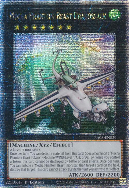 Mecha Phantom Beast Dracossack (Quarter Century Secret Rare) [RA03-EN039] Quarter Century Secret Rare | Gear Gaming Fayetteville