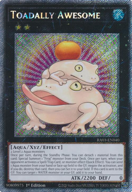 Toadally Awesome (Platinum Secret Rare) [RA03-EN040] Platinum Secret Rare | Gear Gaming Fayetteville