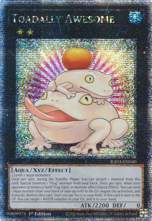 Toadally Awesome (Quarter Century Secret Rare) [RA03-EN040] Quarter Century Secret Rare | Gear Gaming Fayetteville